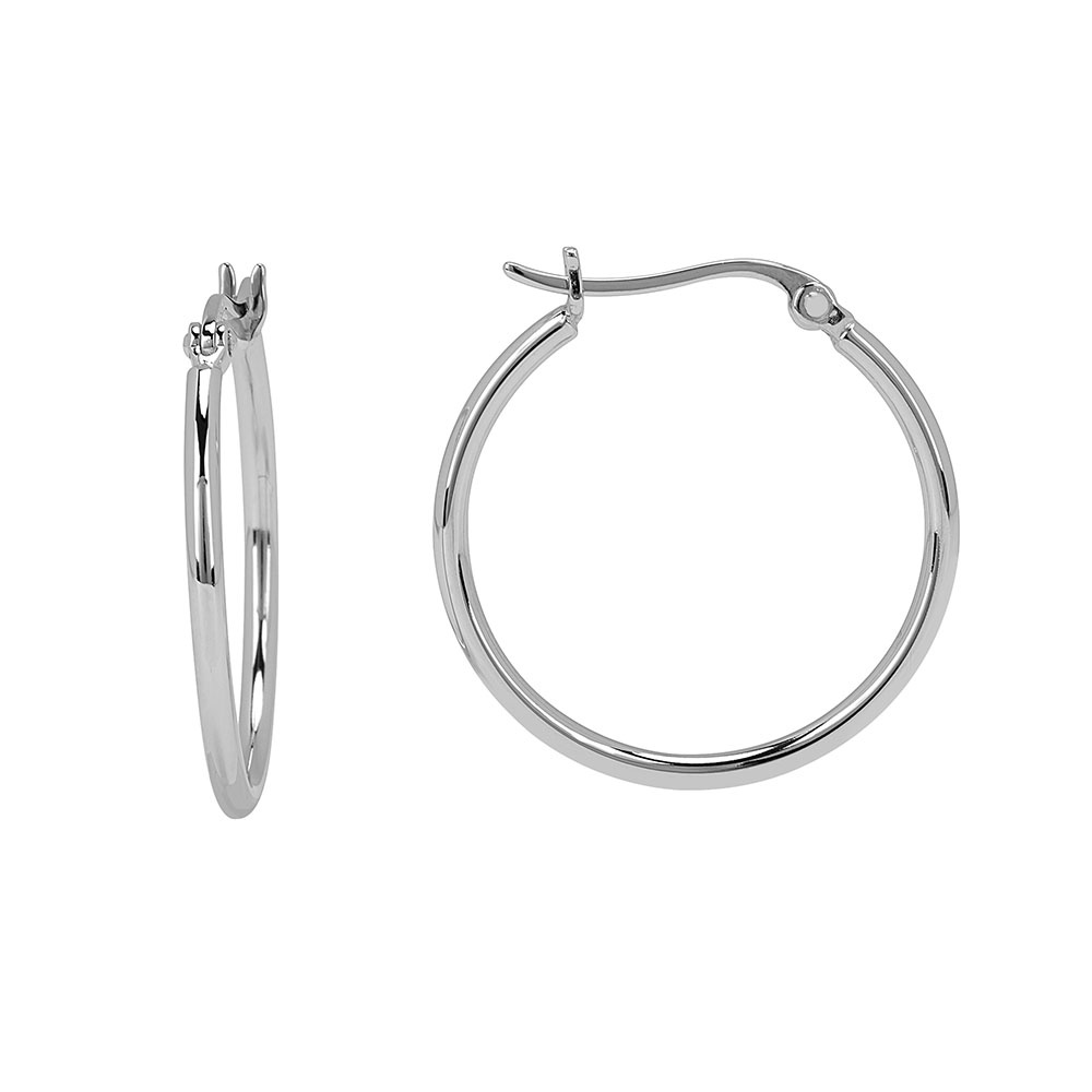 Silver Plain Hoop 21mm